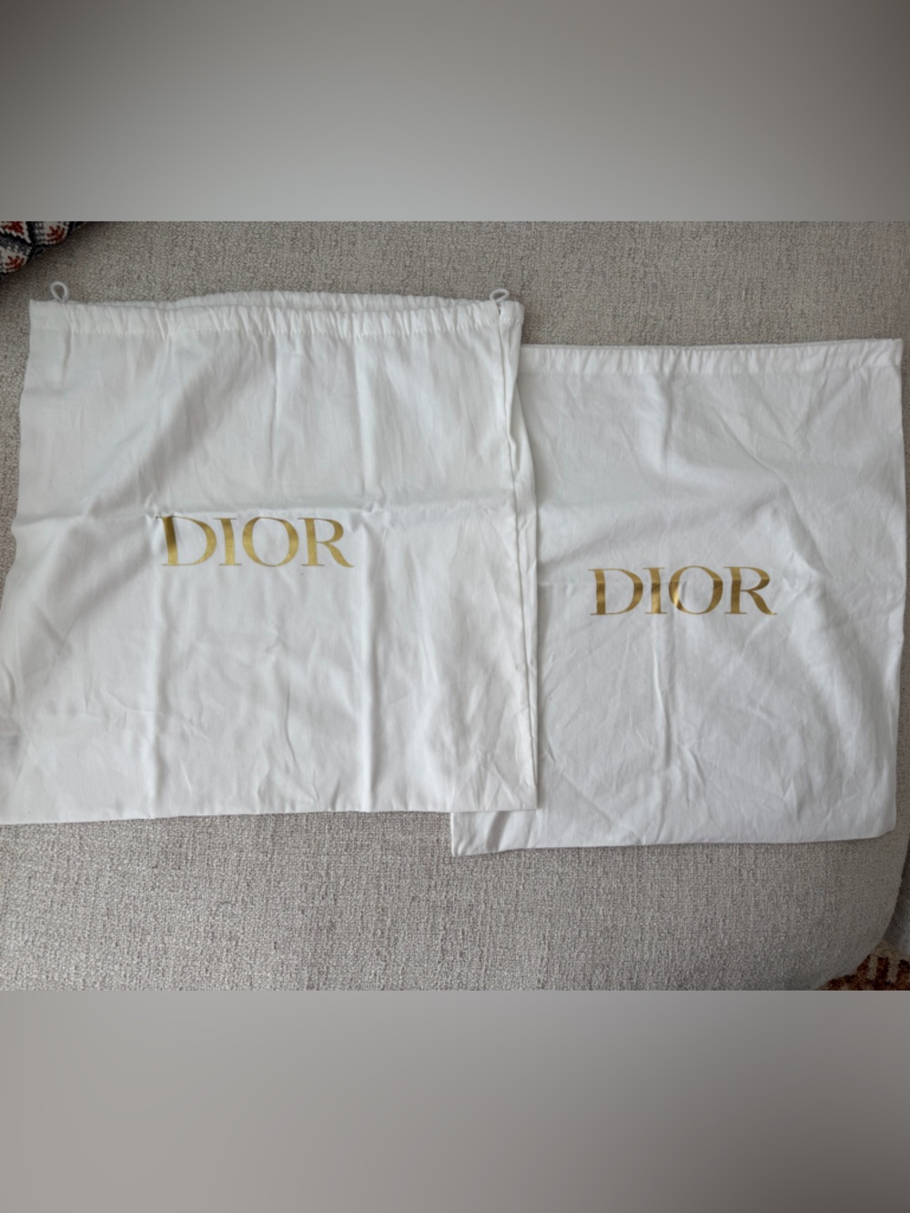 Medium/large Dior bag dust bags